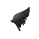 Женское крыло ангела (черное)