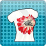Белая футболка цветы иконка.png